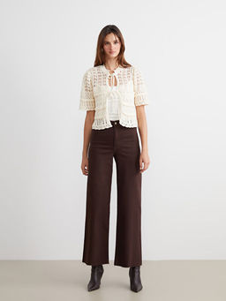 Ba?lamal? Yaka Ajurlu Kad?n Triko H?rka