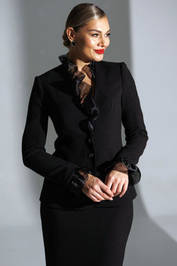 Костюм Мода Юрс 25-2838 черный_органза