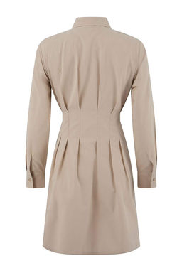 Tas Rengi Duz Kemer Detayl? K?sa / Mini Dokuma Elbise TWOSS26EL00053