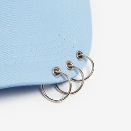 Кепка женская MINAKU с кольцами, цвет голубой, размер 56-58