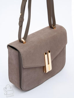 Сумка женская кожаная 1045MF apricot Polina&Eiterou  в Новосибирске