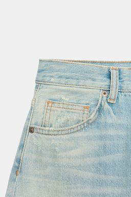 JEANS TRF EXTRA WIDE LEG TIRO ALTO / Azul claro - Zara фото 8
