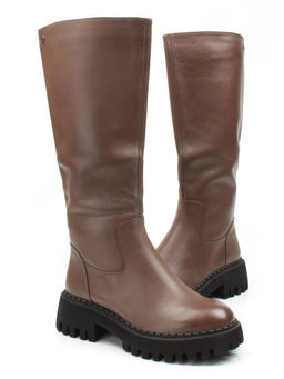 02-FL655-2M BROWN Сапоги зимние женские (натуральная кожа, натуральный мех (еврозима)) - No name фото 11