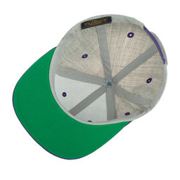 Бейсболка FLEXFIT арт. 6089MT (серый / фиолетовый)  фото 2