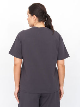 Футболка из хлопка FU20102GRY22