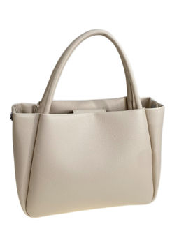 Женская сумка из искусственной кожи, цвет молочный