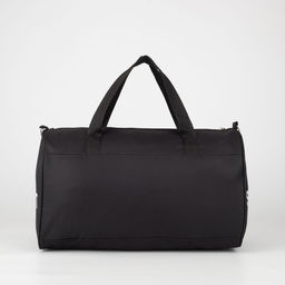 Сумка спортивная на молнии, длинный ремень, маленький размер, цвет чёрный