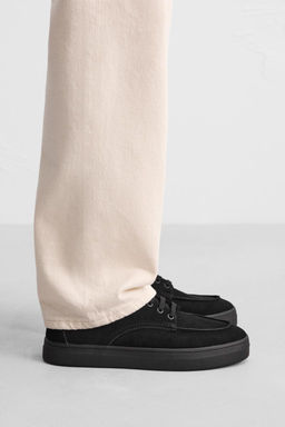 CASUAL LEATHER TRAINERS - Zara фото 3