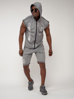 Спортивный костюм летний мужской светло-серого цвета 2265SS - FUYOUKAI фото 10