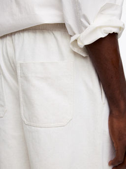 Pantalones cortos de lino y algod?n relaxed fit - H&m фото 4