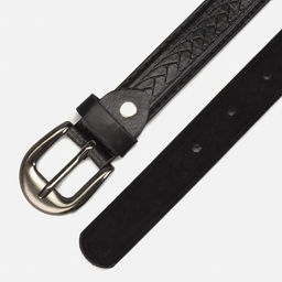 Ремень детский, ширина - 2,0 см, пряжка металл, цвет чёрный - Simaland фото 3