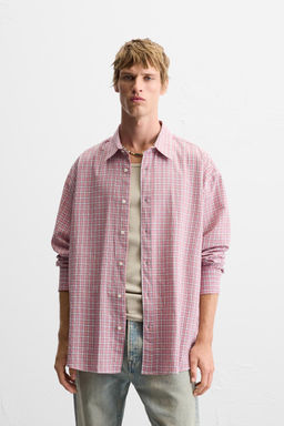 LIGHTWEIGHT CHECK SHIRT - Zara фото 2