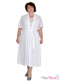 Халат-пеньюар Модель №857 размеры 44-84 - Plusmoda фото 8