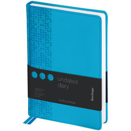 Ежедневник Berlingo недатир. А5 160л. кожзам "Vivella Prestige" (UD0_80510) голубой