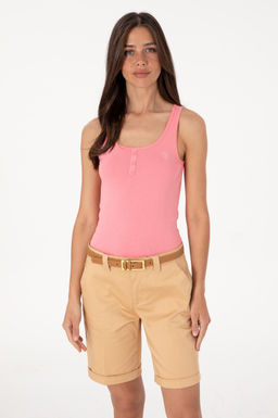 Kad_n Pembe Kolsuz Bisiklet Yaka Basic Ti__rt Sepette S_rpriz _ndirim