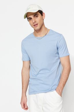 TRENDYOL MAN Beyaz Slim/Dar Kesim K?sa Kollu %100 Pamuklu Bisiklet Yaka T-Shirt TMNSS19BO0001 - Trendyolmilla фото 3