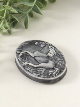 Магнит на холодильник Лошадь бегущая (барельеф), 5.5 см