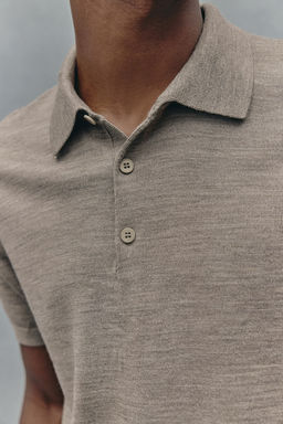 Polo de lana Slim Fit - H&m фото 3