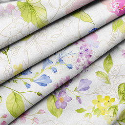 Скатерть 120х145см "Краски лета", длина стола до 105см, на 4 персоны, рогожка (хлопок 100%) 171г/м2, упаковка классическая, пакет ПВХ 28х41см, "Домашняя мода" (Россия)