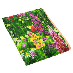 Покрывало стеганое Луговые цветы 240х215см, спальное место 160см, бязь набивная Комфорт 121г/м2, хлопок 100%, многоигольная стежка, наполнитель синтепон 70гр, подкладка бязь отбеленная 121г/м2, Домашняя мода (Россия)  фото 2