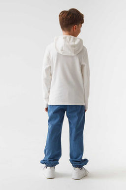 45110 Лонгслив для мальчиков T677.02 молочный - Смена фото 9