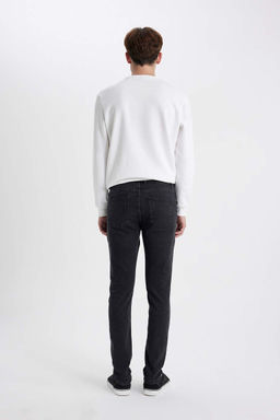 Супероблегающие джинсовые брюки с нормальной талией и очень узкими штанинами - Defacto фото 5