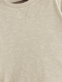 Bisiklet Yaka Bask?l? Uzun Kollu Erkek Bebek Ti??rt