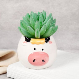 Кашпо 8х8х6,5 см Животные / WN32 /уп 6/96/ цветное - Галеонтрейд фото 7