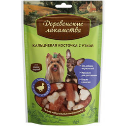 Кальциевая косточка с уткой для собак мини-пород 79711878