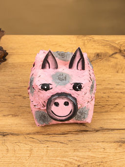 Корзинка «Поросёнок», 8×8×13 см, бамбук