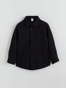 Basic Gabardin Uzun Kollu Erkek ?ocuk G?mlek