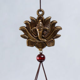 Музыка ветра «Ганеша и цветок лотоса», 5 трубочек, 51×6.5 см