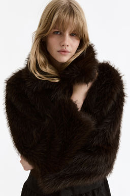 Chaqueta cropped efecto pelo - H&m фото 5