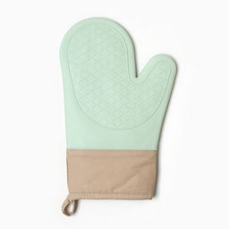 Варежка Доляна, цв.зеленый, 18х33 см, 100% п/э, силикон  фото 3