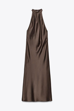 HALTER MIDI DRESS - Zara фото 29