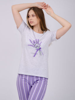 Пижама "Лаванда 2" брюки, трикотаж