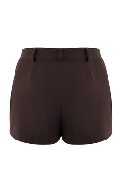 Siyah Super Mini Cep Detayl? Dokuma Sort TPRAW26SR00001 - Trendyolmilla фото 13