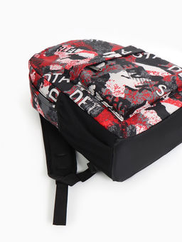 Рюкзак школьный на молнии, с карманами, с принтом, размер 30?13?42 см, голубой/серый