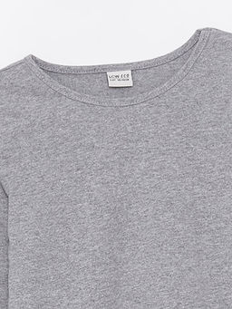 Bisiklet Yaka Basic Uzun Kollu K?z ?ocuk Ti??rt - Waikiki фото 2