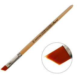 Кисть для рисования, синтетика, № 10, Calligrata, плоская, скошенная, деревянная ручка