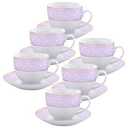 25899 Чайный набор 12пр 220мл фарфор под/уп LR(х6) - Mayer&boch фото 2