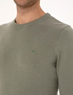 Ada _ay_ Slim Fit Bisiklet Yaka Basic Triko Kazak