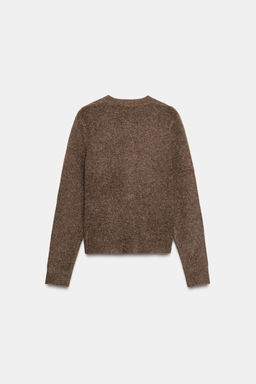COVERED BUTTON KNIT CARDIGAN - Zara фото 4