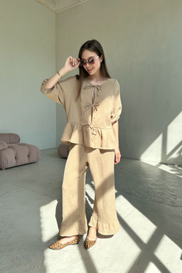 Костюм муслин SET070/02/Оливка