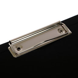 Папка-планшет с зажимом А4, 2 мм, Calligrata прочная, картон/бумвинил, черная (клипборд с крышкой)  фото 3