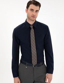 Lacivert Regular Fit Uzun Kollu Basic G_mlek - Pierre cardin фото 3