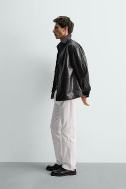 NAPPA LEATHER OVERSHIRT - LIMITED EDITION - Zara фото 4