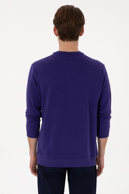 Erkek Mor Basic Sweatshirt - U.s. polo assn фото 5