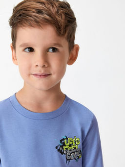 ACOOLA / Джемпер детский для мальчиков Abu фиолетовый  фото 3