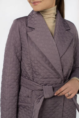 Пальто женское демисезонное (пояс) - El podio фото 6